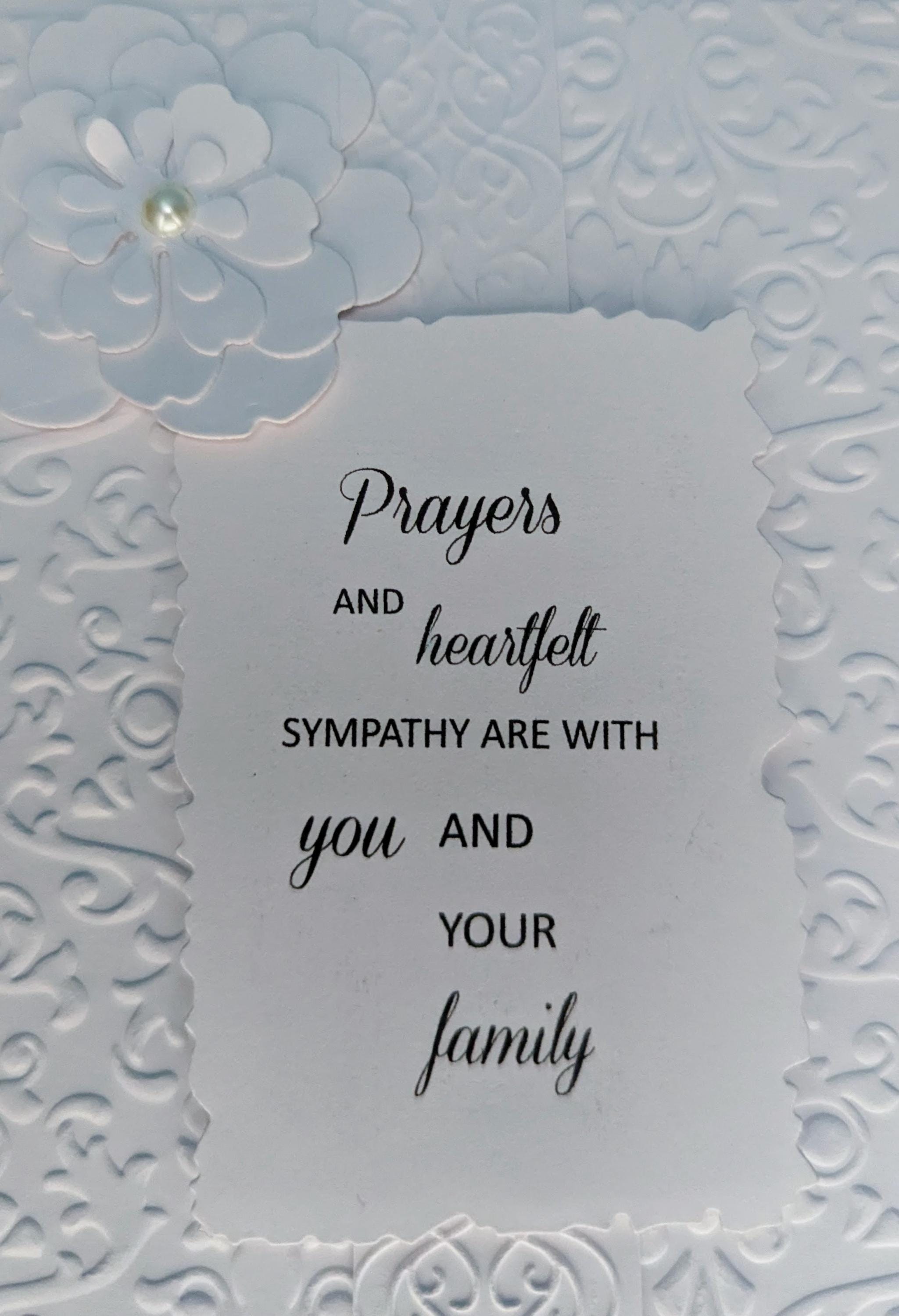 Sympathy Card, Thinking of You, Condolence Card, Handmade Card - Etsy