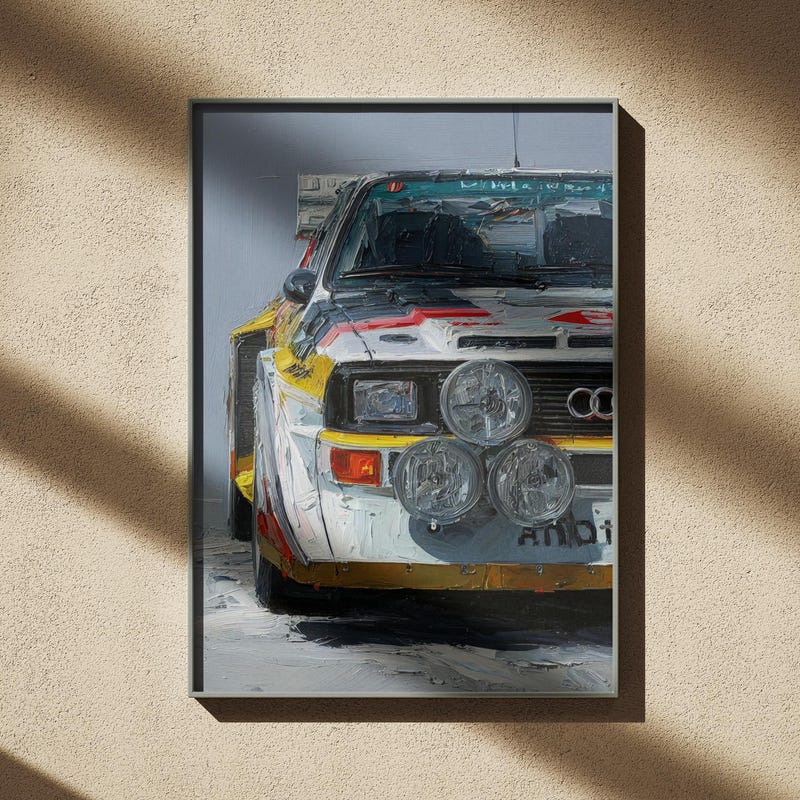 Audi Rally Car Print - Etsy