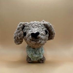 Handmade crochet daschund plush