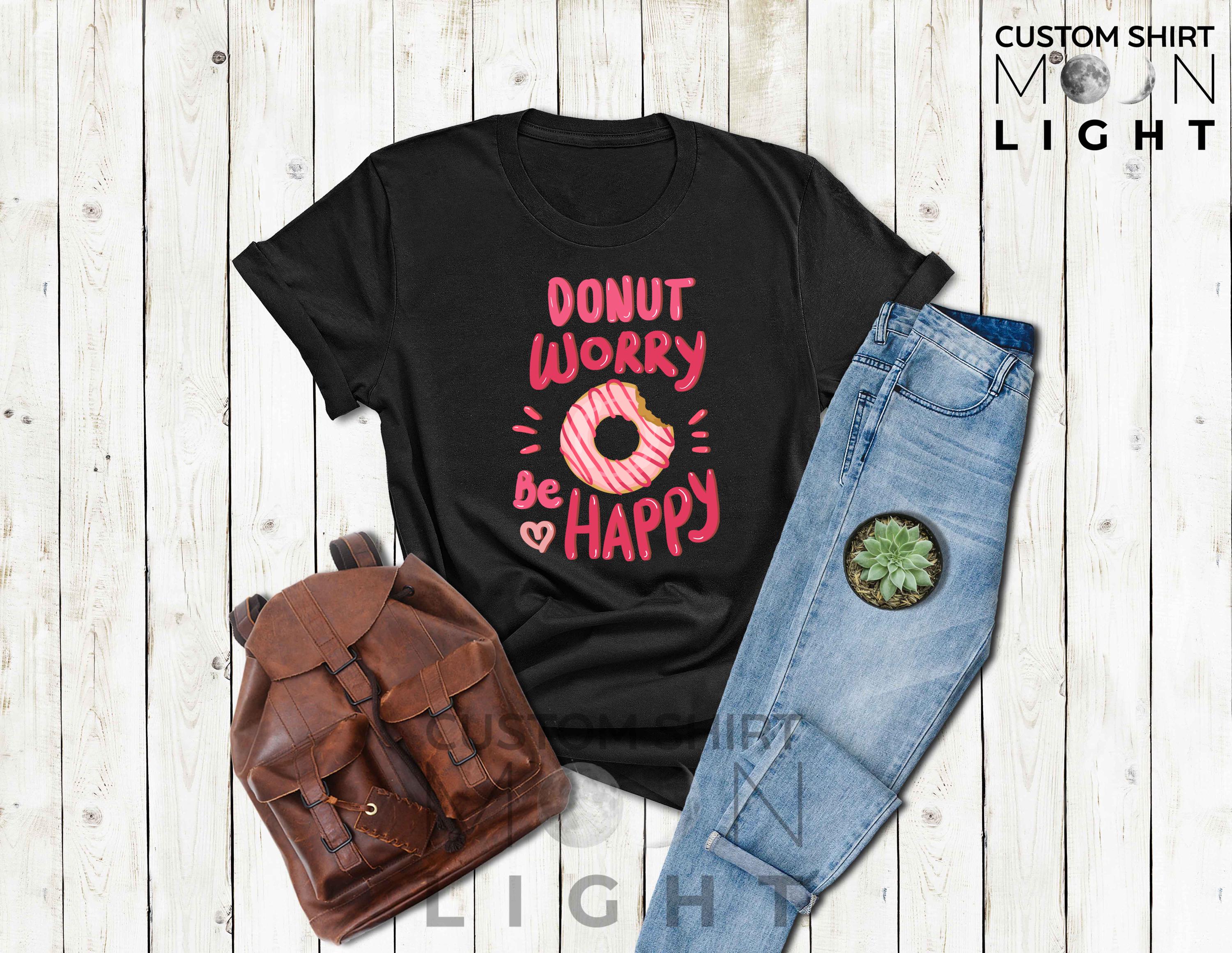 Kinder T-Shirt „Donut Worry Be Happy“ – Mit L Produktbild-Vorschau 11