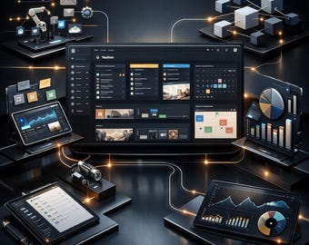 Sistema de IA Notion Pro | Sistema operativo de productividad multilingüe | Administrador de tareas con IA y plantillas de flujo de trabajo | Panel de Notion para creadores
