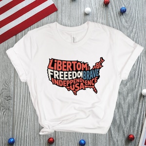Comfort Colors® Retro Amerika USA Karte Shirt, 4. Juli Shirt, Unabhängigkeitstag USA Pride Shirt, Vaterländische Freiheit Shirt, USA Shirt