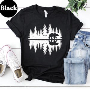 Mountain Bear Forest T-Shirt: Camping Graphic Tee