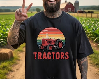 Retro Tractor T-Shirt, Vintage Farm Graphic Tee, Tractor Lover Gift, Farm Shirt, Farmer Shirt, Farm Life Shirt, Farming Shirt, Farm Fall Tee