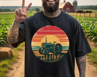 Vintage Tractor T-Shirt, Retro Farm Graphic Tee, Tractor Lover Gift, Farm Shirt, Farmer Shirt, Farm Life Shirt, Farming Shirt, Farm Fall Tee