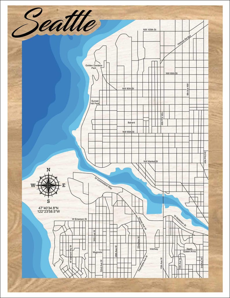 Laser Cut Layered Pnw Map Etsy