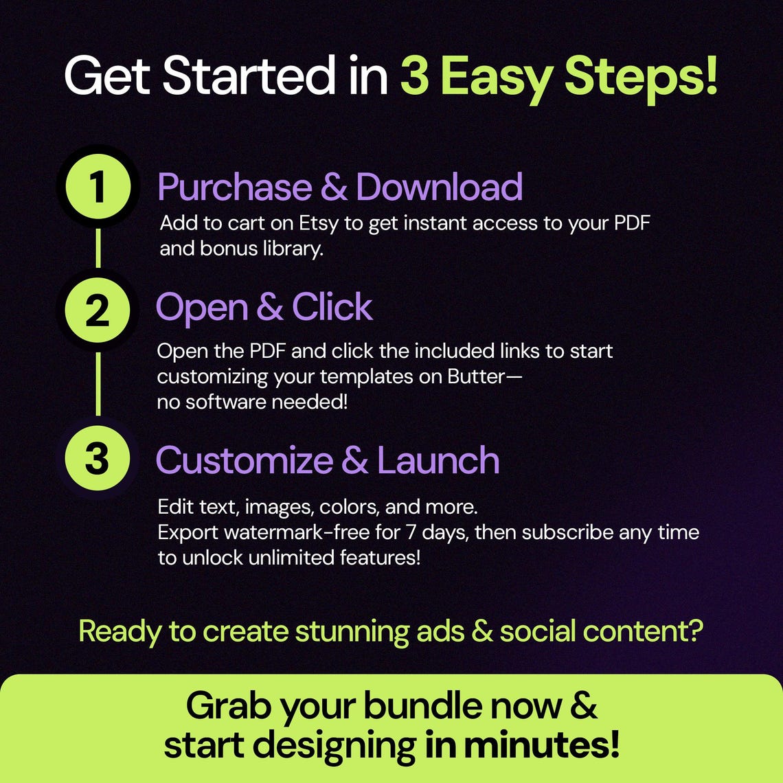 1000+ Video Ad Templates Drag & Drop, Fully Customizable Etsy