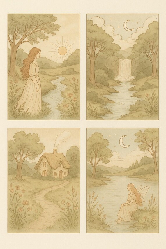 Whimsy in the Wild - Cottagecore Landscape Art