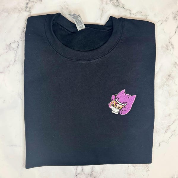 Gengar Ramen Embroidered Sweatshirt - Anime Gift