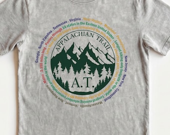 Appalachian AT Hiker Trail Shirt: John Muir Hiking Outdoorsy Crewneck,Thru Hiker Finisher Gift,Nature Lovers For Backpackers