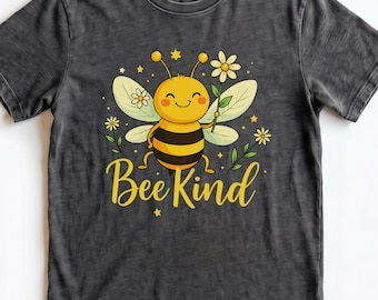 Bumble Bee Kind Teacher Shirts For Women: Be Kind Bee T-Shirt-Motivational Kindness Matters Shirt-Funny HoneyBee Lover Gift For Mom