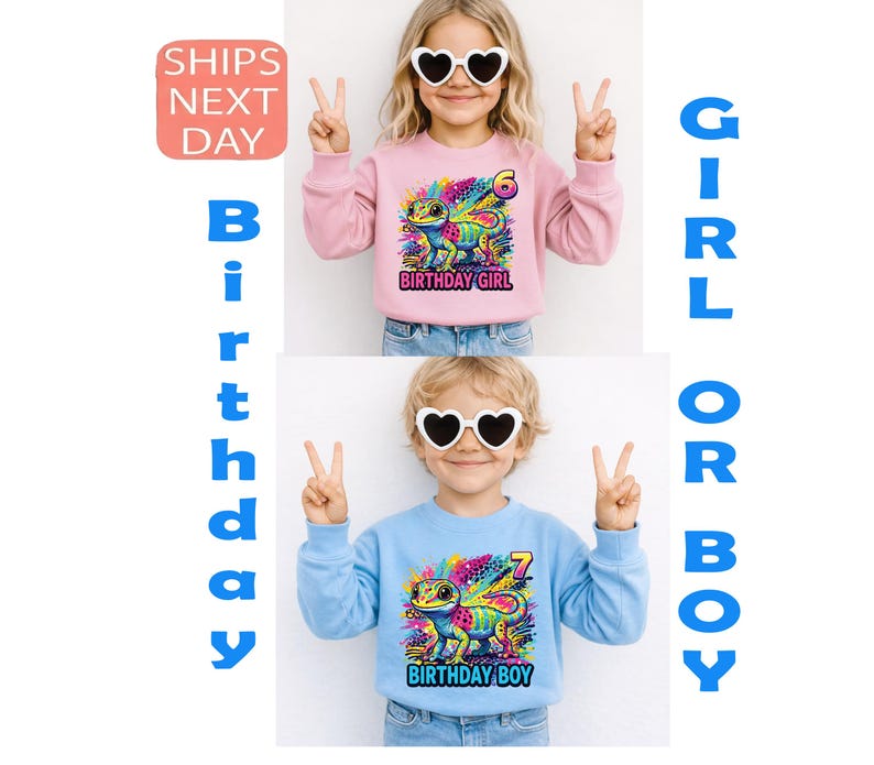 Custom Rainbow Gecko 90s inspired Reptile Birthday Girl and Boy Shirt,y2k colorful,Maximalist Adult Kids

 Perfect Gift Idea: A one-of-a-kind personalized surprise for daughters, granddaughters, or nieces celebrating any birthday age with a love for rainbows.