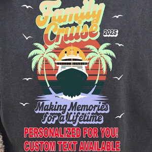 Personalized Family Cruise 2025 Matching Shirts: Tropical Vacation Tee