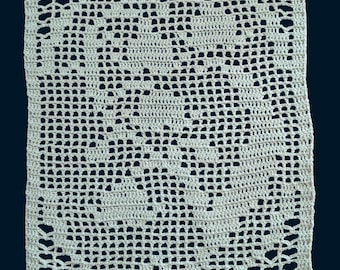 Lily Of The Valley Filet Crochet Chart | Doily Chart | Crochet Filet | Crochet Lace Chart | Crochet Pattern | Digital PDF