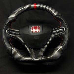 Carbon Fiber Steering Wheel For Honda Civic FD2 FN2 2006-12