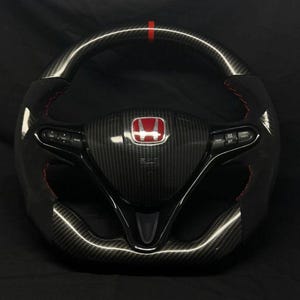 Carbon Fiber Steering Wheel For Honda Civic FD2 FN2 2006-12