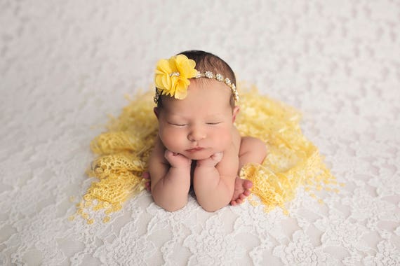 yellow newborn headband