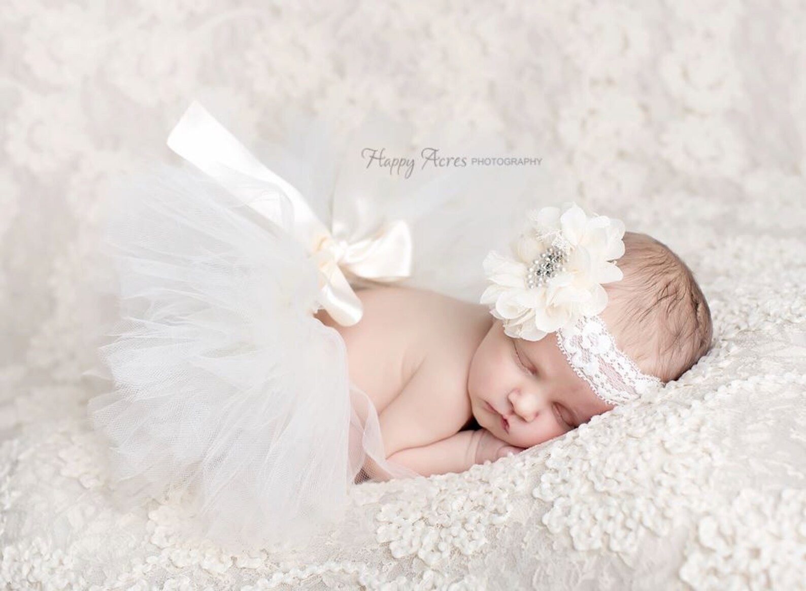 Ivory Tutu and Headband Set Baby Tutu Newborn Tutu Newborn Etsy