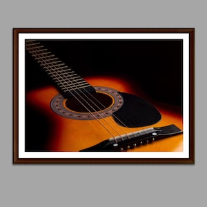 Guitar Poster, Guitar wall art, Photography prints