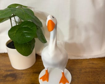 3D Printed Desk Goose – 7" PLA Filament Figurine, Office Decor