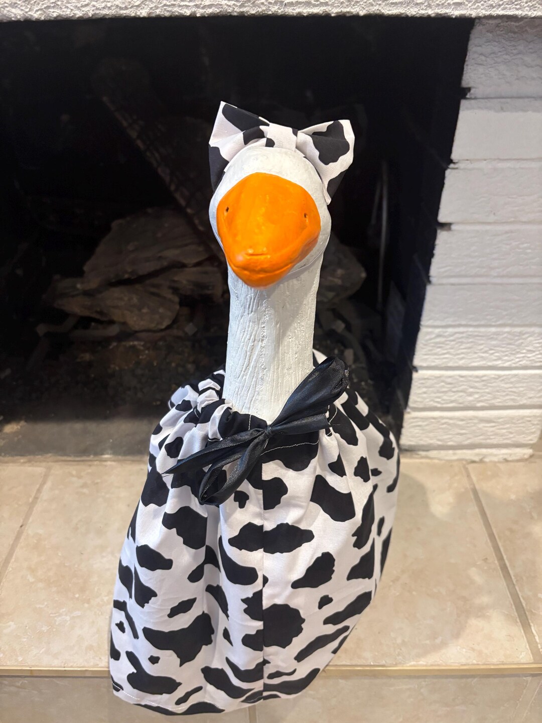 Cow Print Goose Outfit – Handmade Pop Culture Decor for 23-29 Inch ...