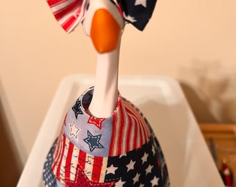 Conjunto patriótico para ganso: decoración para ganso de 7 pulgadas.