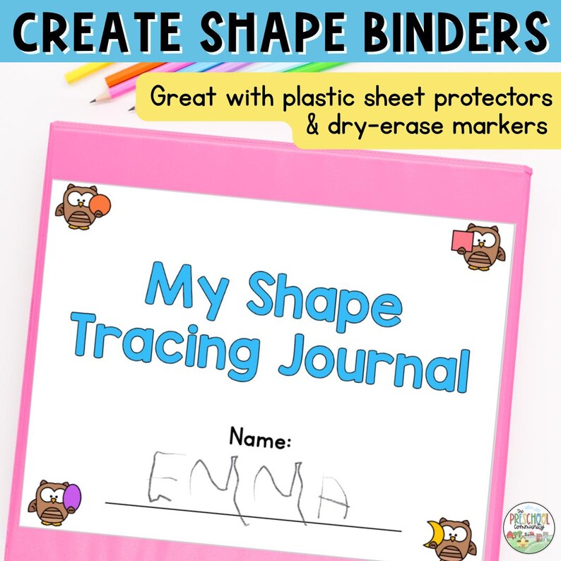 Preschool Shapes Tracing, Shape Tracing Toddler, Tracing Shapes ...