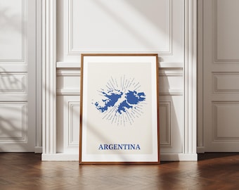 Printable wall art Malvinas Argentinas Contemporary art Argentina decorative Argentina poster digital printable art Argentina.