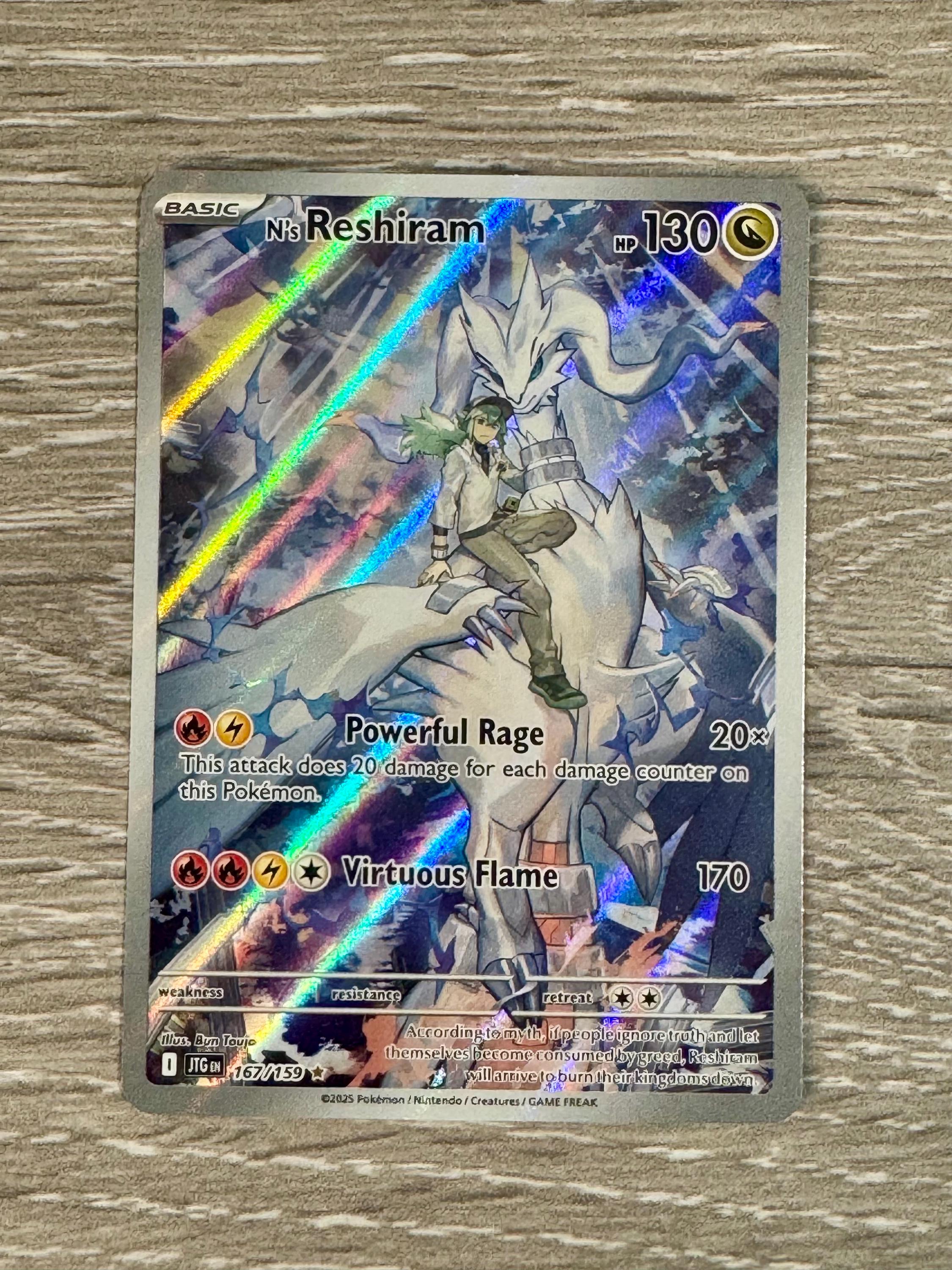 Ns Reshiram 167/159 Pokemon SV09 Journey Together Illustration