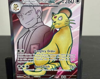 Team Rockets Persian ex 219/182 DRI Destined Rivals NM Full Art