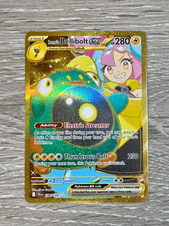 bellibolt ex pokemon card Amazon.com: Pokemon TCG: Iono's Bellibolt ex Premium Collection main image 0