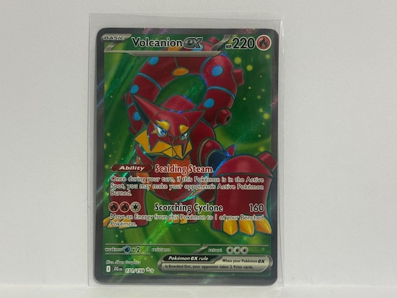 pokemon cards volcanion XY185/211 - XY Black Star Promos Holofoil you may discard a Fire Energy card from your hand POKMON CARD GAME s11a 019/068