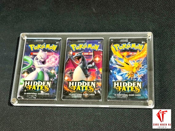Acrylic 3-booster Pack Display Case: Card Storage - Etsy
