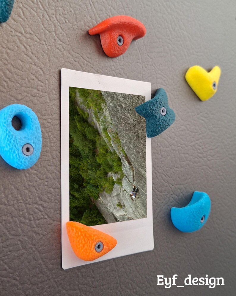 Rock Climbing HOLD MAGNETS - Refrigerator / FRIDGE Magnets - Set of 6 ...