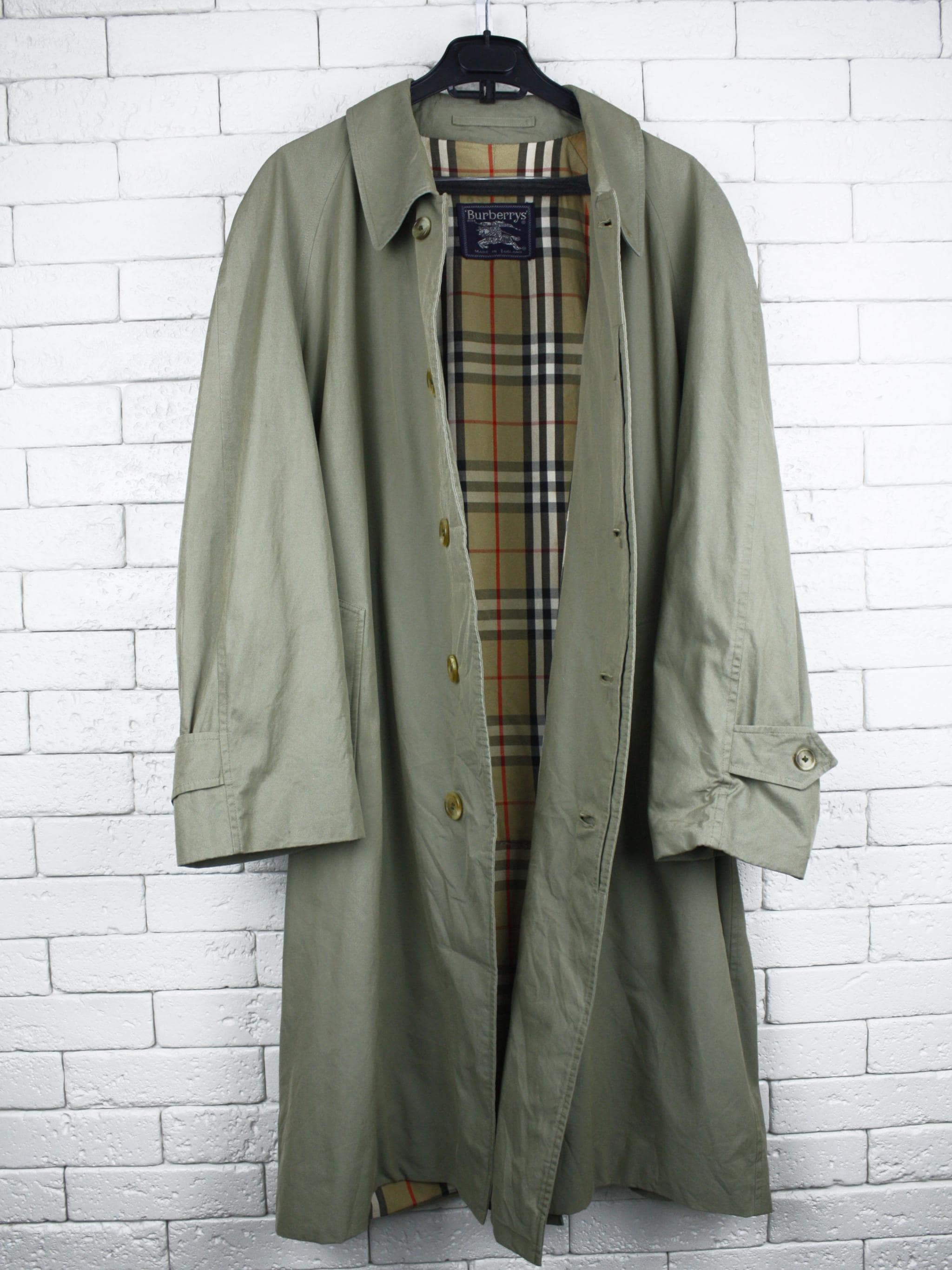 90‘s Burberrys Balmacaan coat liner 90's Burberrys Balmacaan coat liner 90's] Vintage Burberry's
