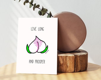 Chinese Longevity Peach Bun Birthday Card - Hong Kong Greeting Card
