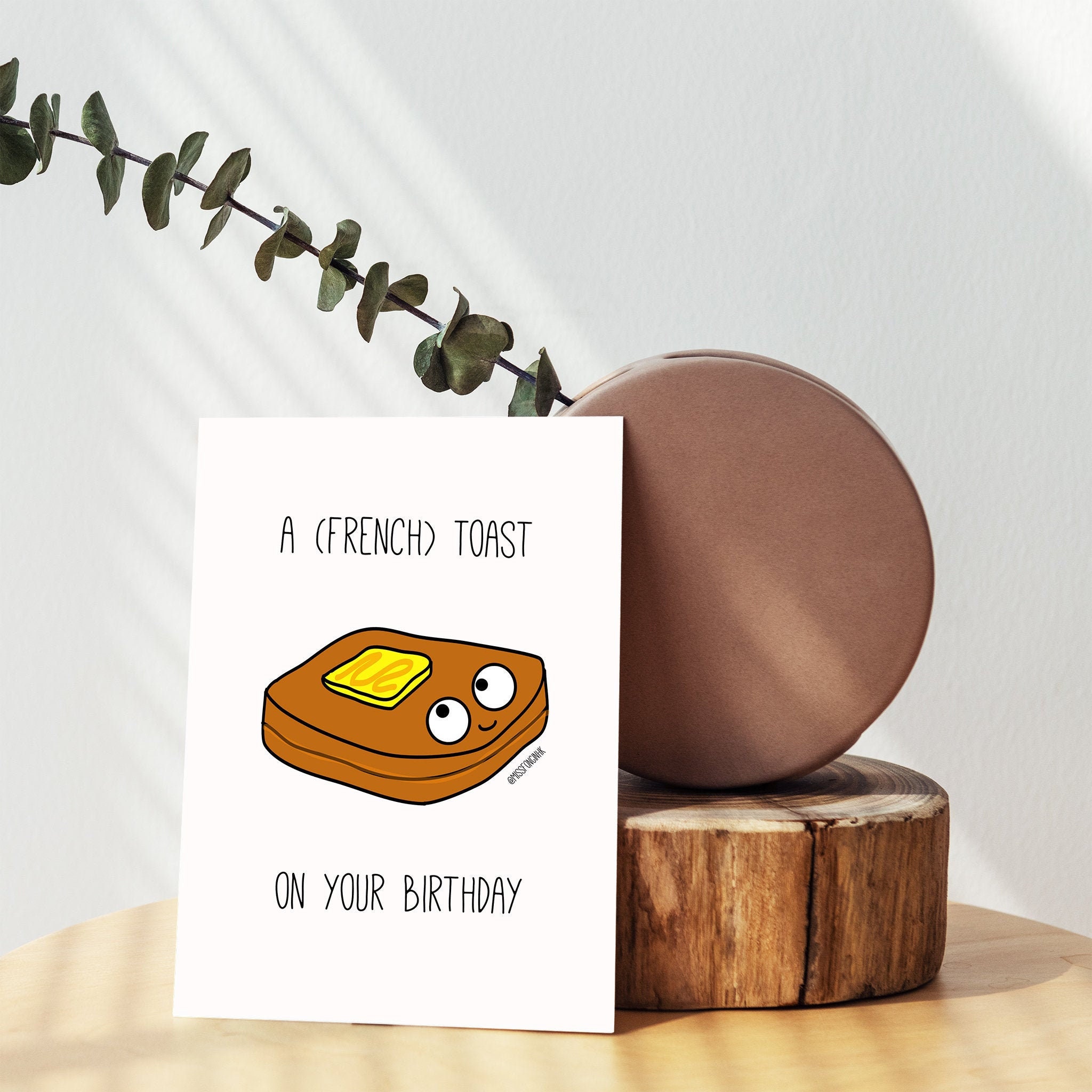 Hong Kong French Toast Birthday Card Hong Kong Funny Greeting Etsy