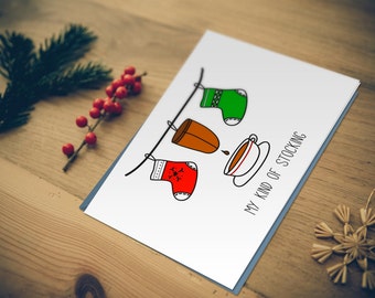 Milk Tea Stockings - Christmas Stockings - Hong Kong Christmas Card. Hong Kong seasonal Greeting cards and Happy Holiday cards.