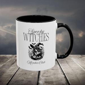 Spooky Witches Coffee Mug - Halloween Decor, Several colors.