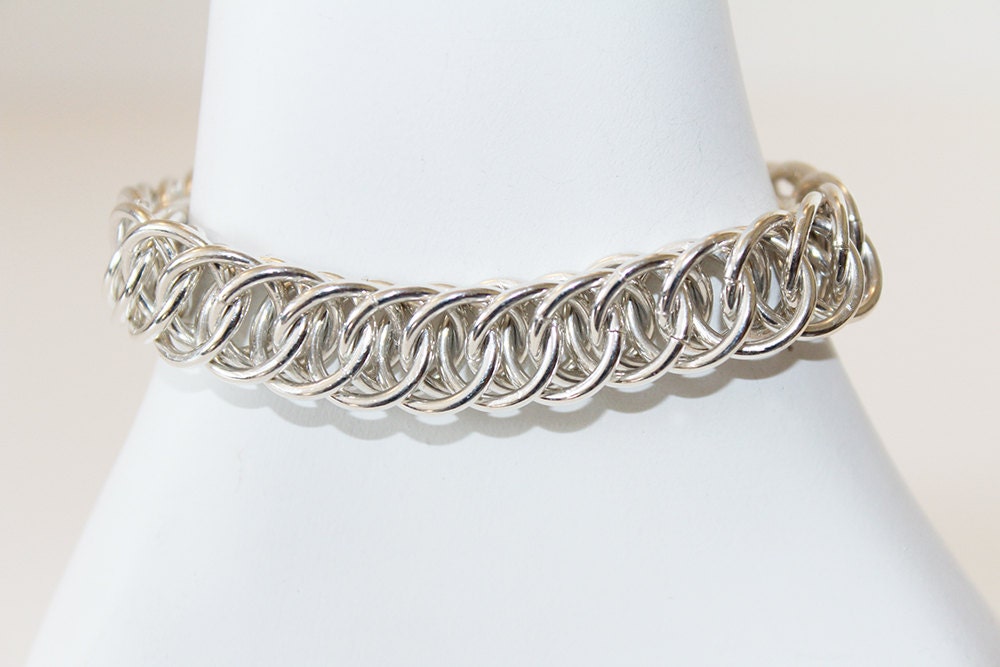 Half Persian Weave Chainmaille Bracelet - Etsy