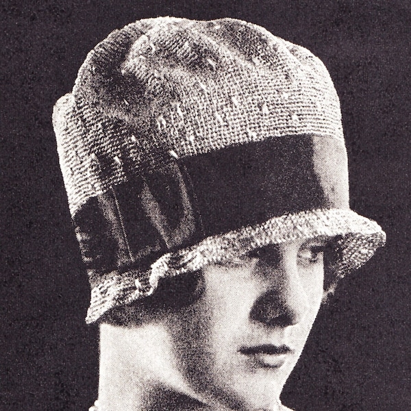 1920's Vintage Crochet Hat Patterns/ Flapper Cloche/ Updated Instructions