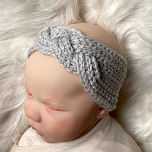 Mystery Braid Baby Headband Crochet Pattern Newborn - 12 months Sailor's Knot Head Wrap