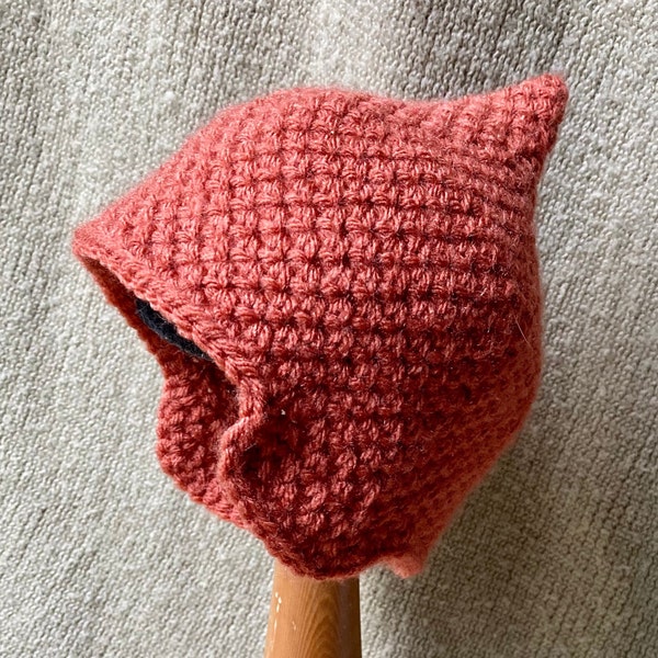 Unisex Baby Pixie Ear Flap Hat Crochet Pattern Newborn photo prop