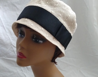 Vintage Crochet Hat Patterns/ 1920's Flapper Cloche/ Updated Instructions