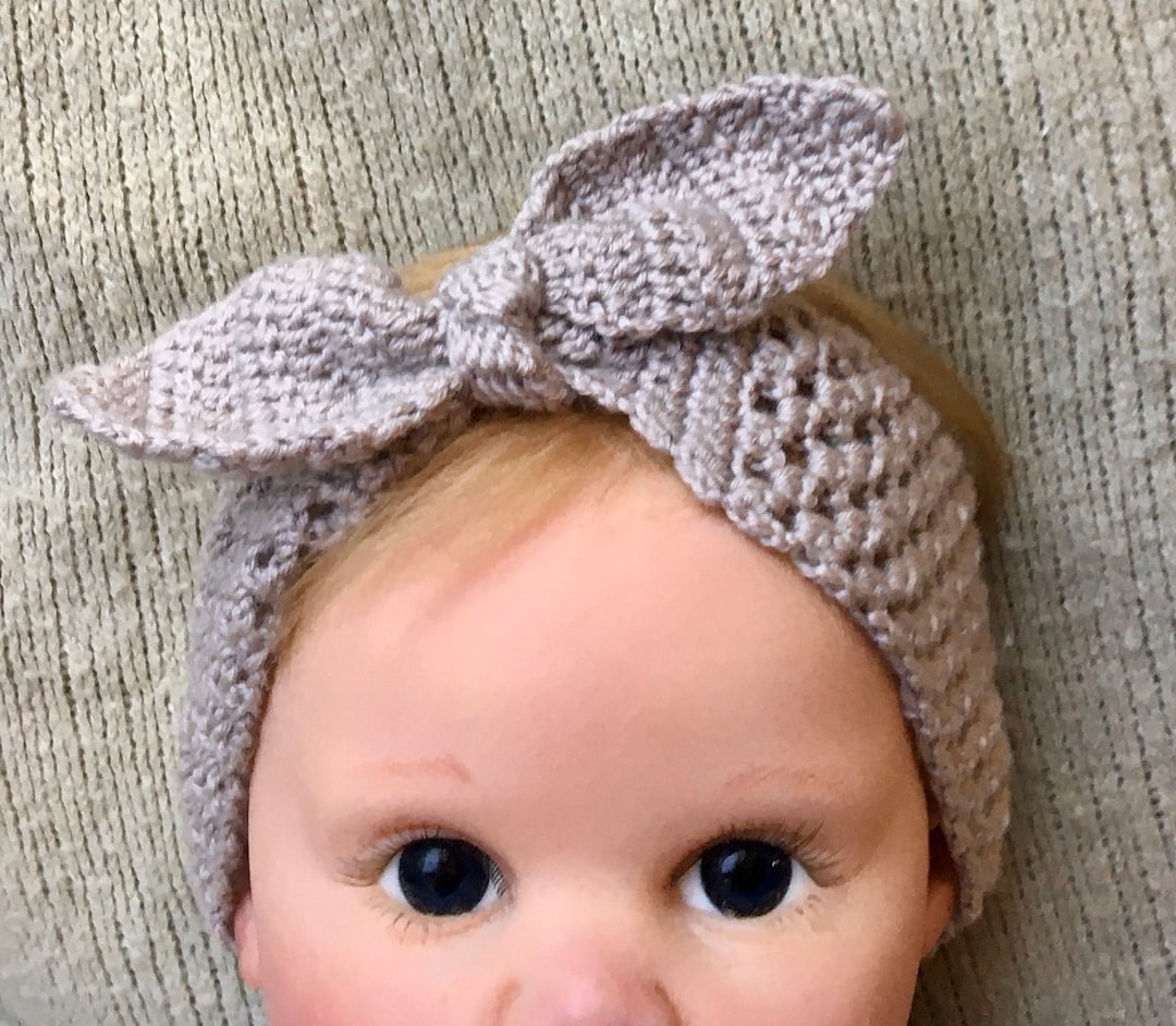 Ganchillo Turbante Crochet Bebe Bebé Niña Diadema De Bebe A
