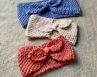 Crochet Stretch Head Wrap Pattern Newborn to Adult Sizes Rosie the