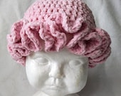 Ruffled Baby Hat Crochet Pattern 0 to 12 months, Easy and Fast Pattern