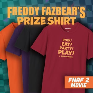 FNAF: Freddy Fazbear's Prize Shirt | FNAF 2 Movie Inspired T-Shirt, In-Universe Arcade Prize Tee, Fan Shirt, Five Nights at Freddy's Cosplay