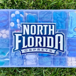Personalized Candy Box - Custom College Care Package, Candy-Gram, Team Spirit Candy Gift, Name Candy Organizer, Grad Gift - FREE SHIPPING