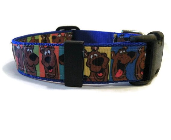 Scooby Doo dog collar. FREE Custom Engraved Tag with every | Etsy
